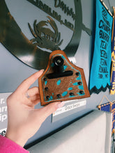 Load image into Gallery viewer, Turquoise & Cowhide Genuine Leather Number Holders