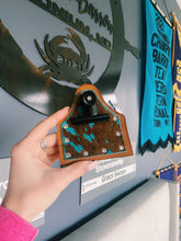 Load image into Gallery viewer, Turquoise & Cowhide Genuine Leather Number Holders