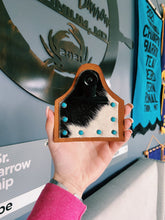 Load image into Gallery viewer, Black Cowhide Genuine Leather Number Holders