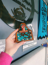 Load image into Gallery viewer, Turquoise & Cowhide Genuine Leather Number Holders