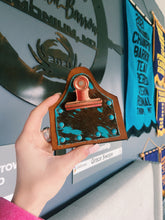 Load image into Gallery viewer, Turquoise & Cowhide Genuine Leather Number Holders