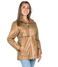 Load image into Gallery viewer, Barn Beauty Boutique Tan Cheetah Print Rain Jackets
