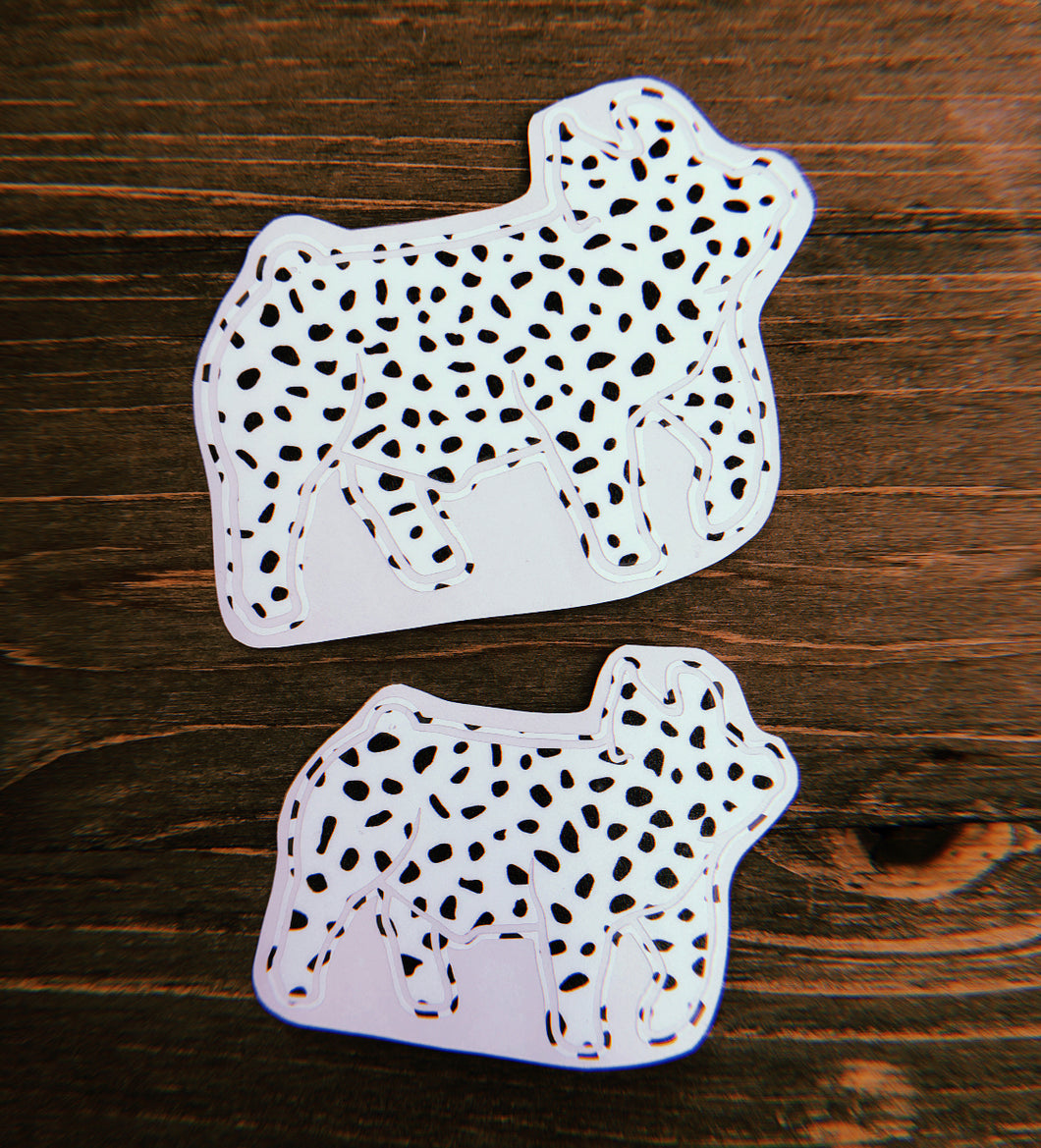 Black & White Speckled Decals