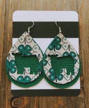 Load image into Gallery viewer, 4-H Cow Teardrop Shaped Earrings
