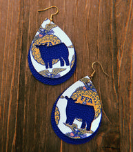 Load image into Gallery viewer, FFA Cow Teardrop Shaped Earrings
