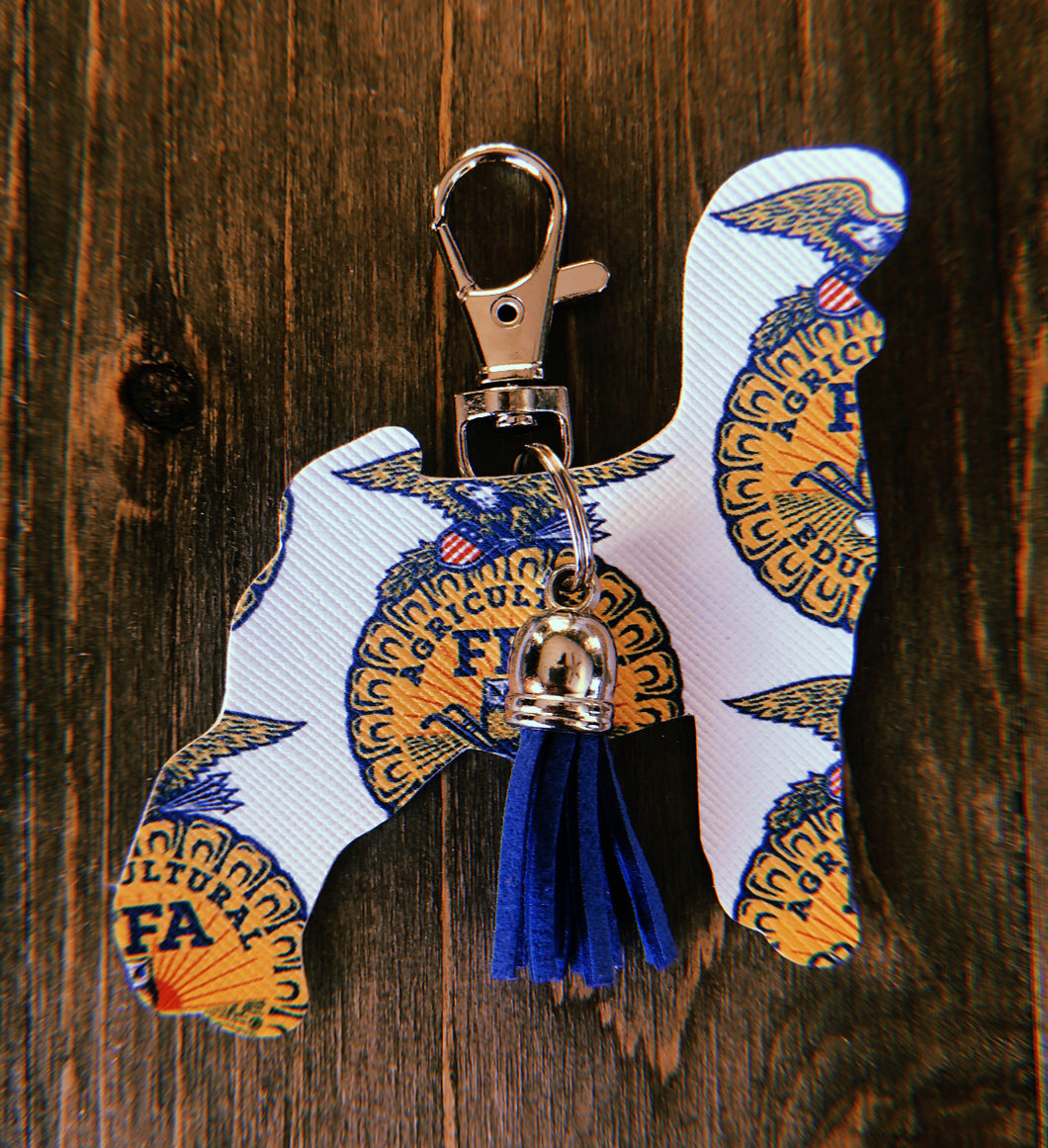 FFA Goat Keychain