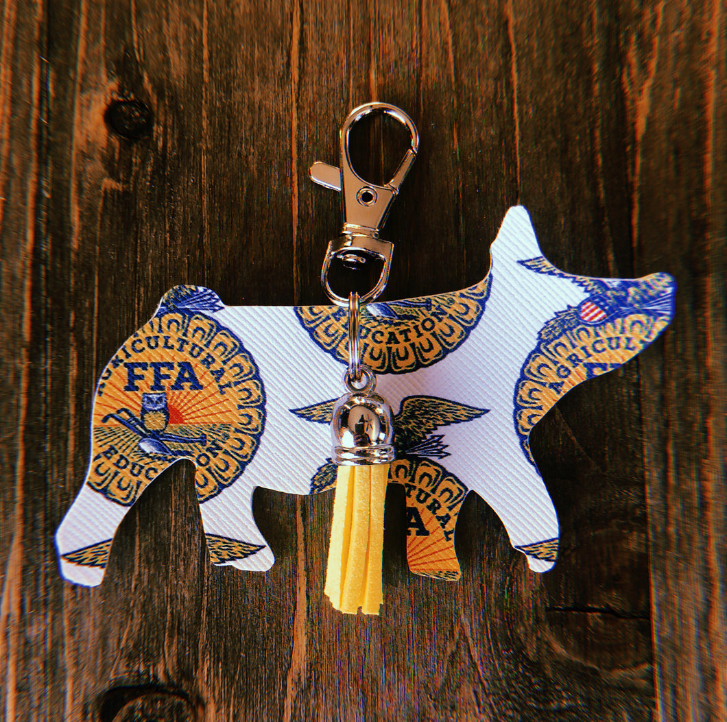 FFA Pig Keychain