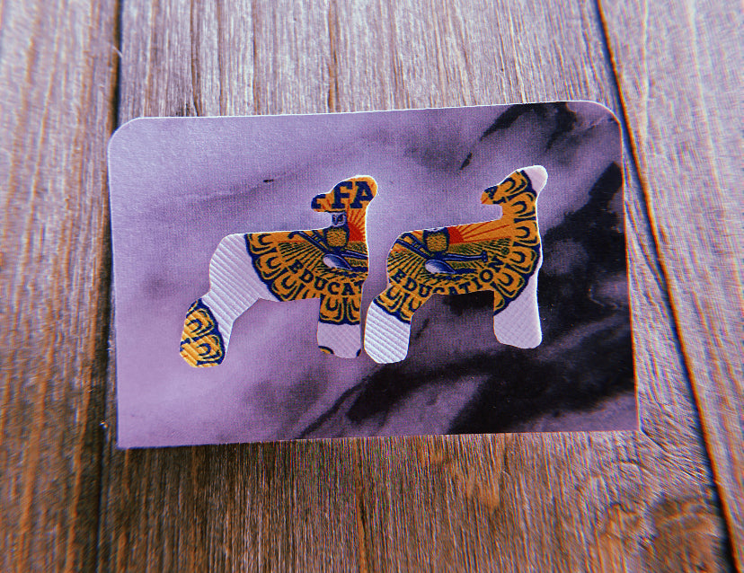 FFA Lamb Stud Earrings