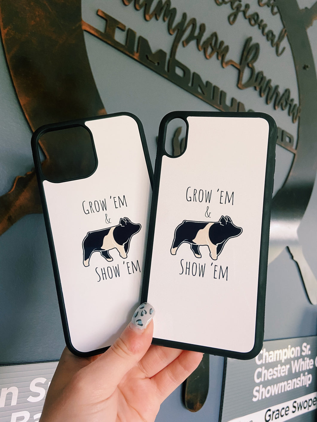 Grow ‘Em & Show ‘Em Crossbred Pig Phone Cases