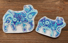 Load image into Gallery viewer, Blue, Teal, &amp; Purple Paisley Decals
