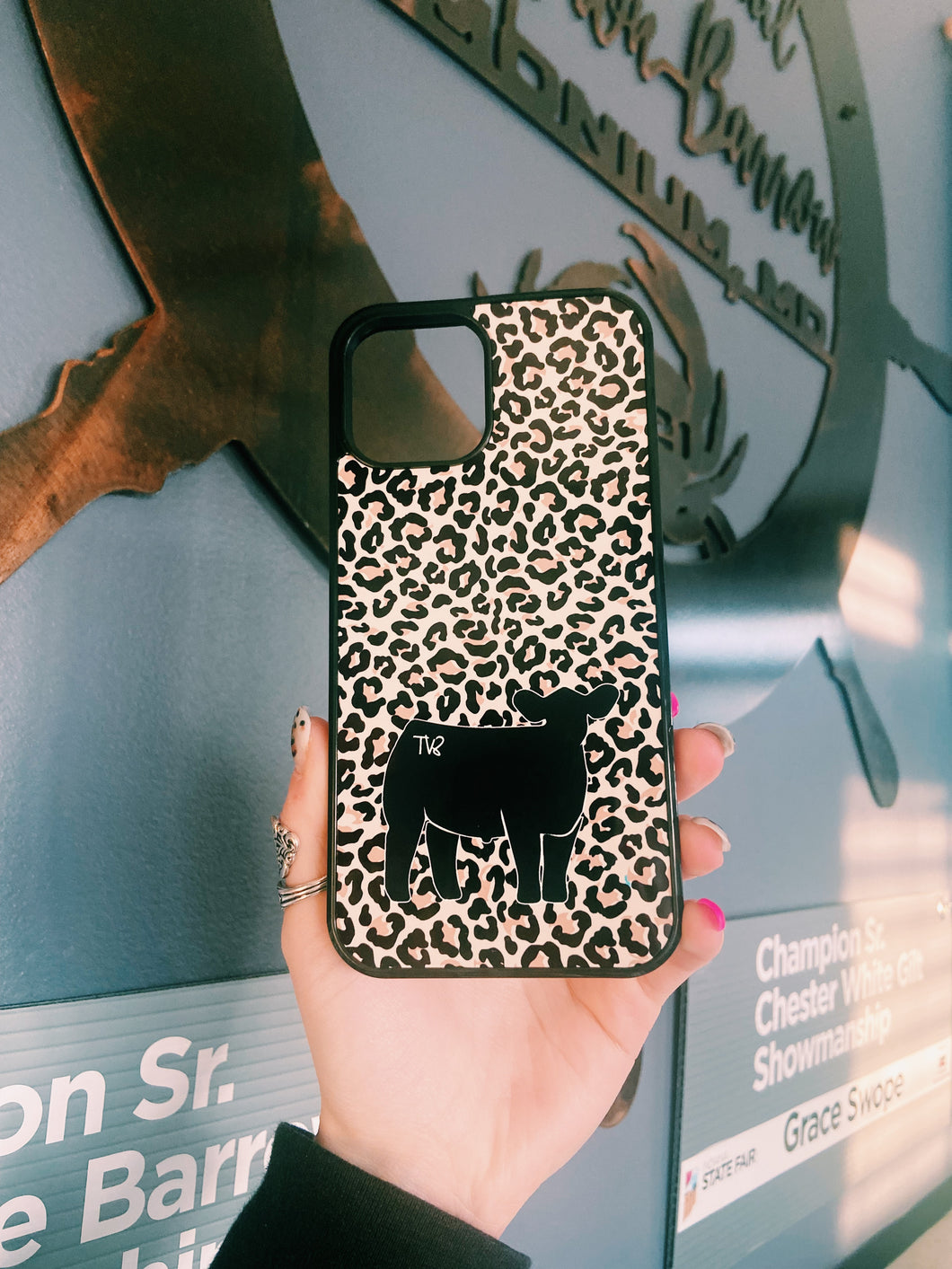 Cheetah Print Cow iPhone 13 Pro Max Case