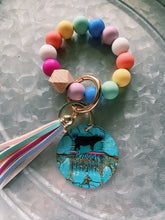Load image into Gallery viewer, Rainbow Livestock Beaded Wristlet
