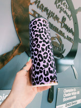 Load image into Gallery viewer, Purple Cheetah Print Goat Tumbler
