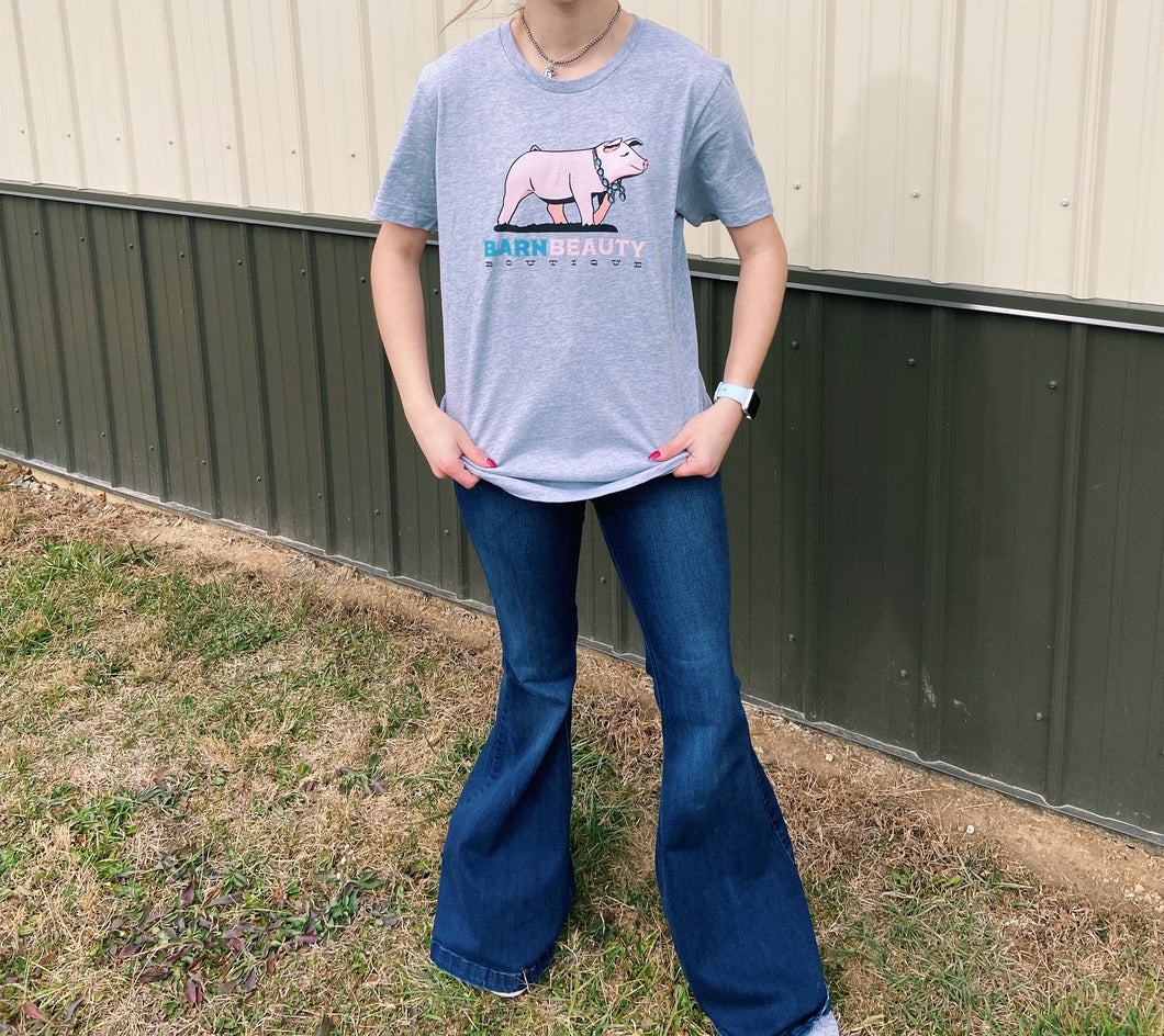 Barn Beauty Boutique Heather Grey T-Shirt