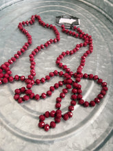 Load image into Gallery viewer, Dark Pink Beaded Necklace
