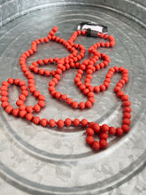 Load image into Gallery viewer, Bright Orange Beaded Necklace
