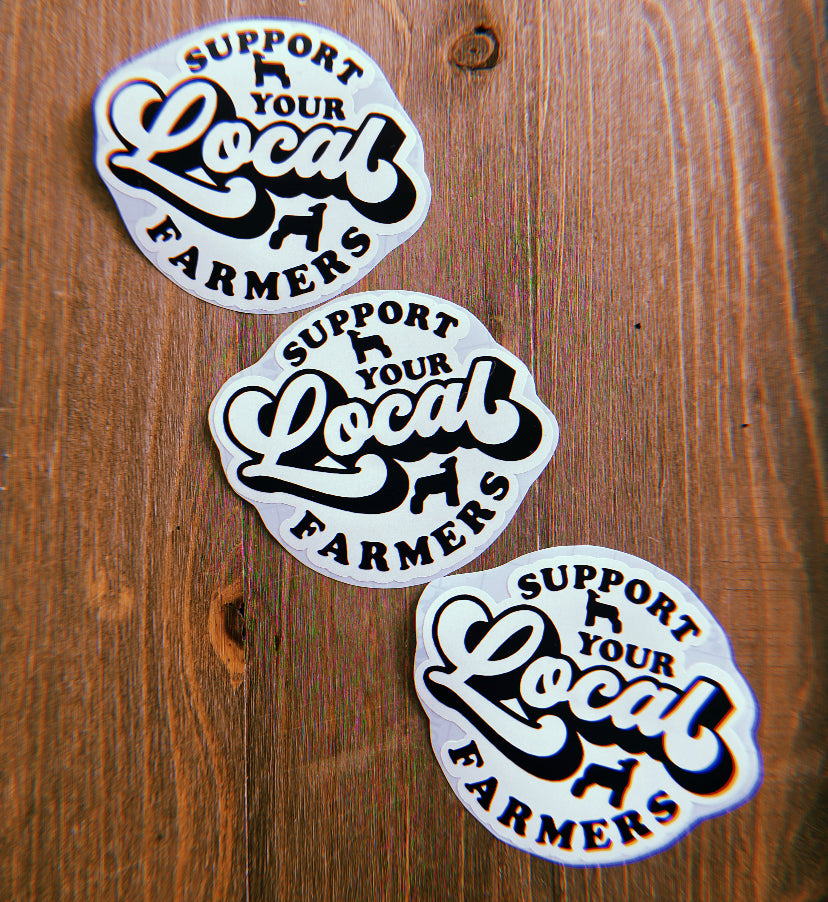 Support Your Local Lamb Farmers Stickers