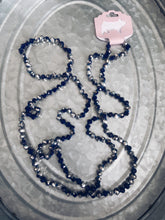 Load image into Gallery viewer, Royal Blue &amp; Silver Beaded Necklace
