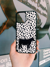 Load image into Gallery viewer, Black &amp; White Dotted Cow Phone Cases
