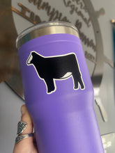 Load image into Gallery viewer, Black &amp; White Heifer Purple Tumbler
