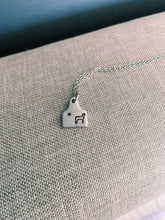 Load image into Gallery viewer, Star Lamb Ear Tag Necklace

