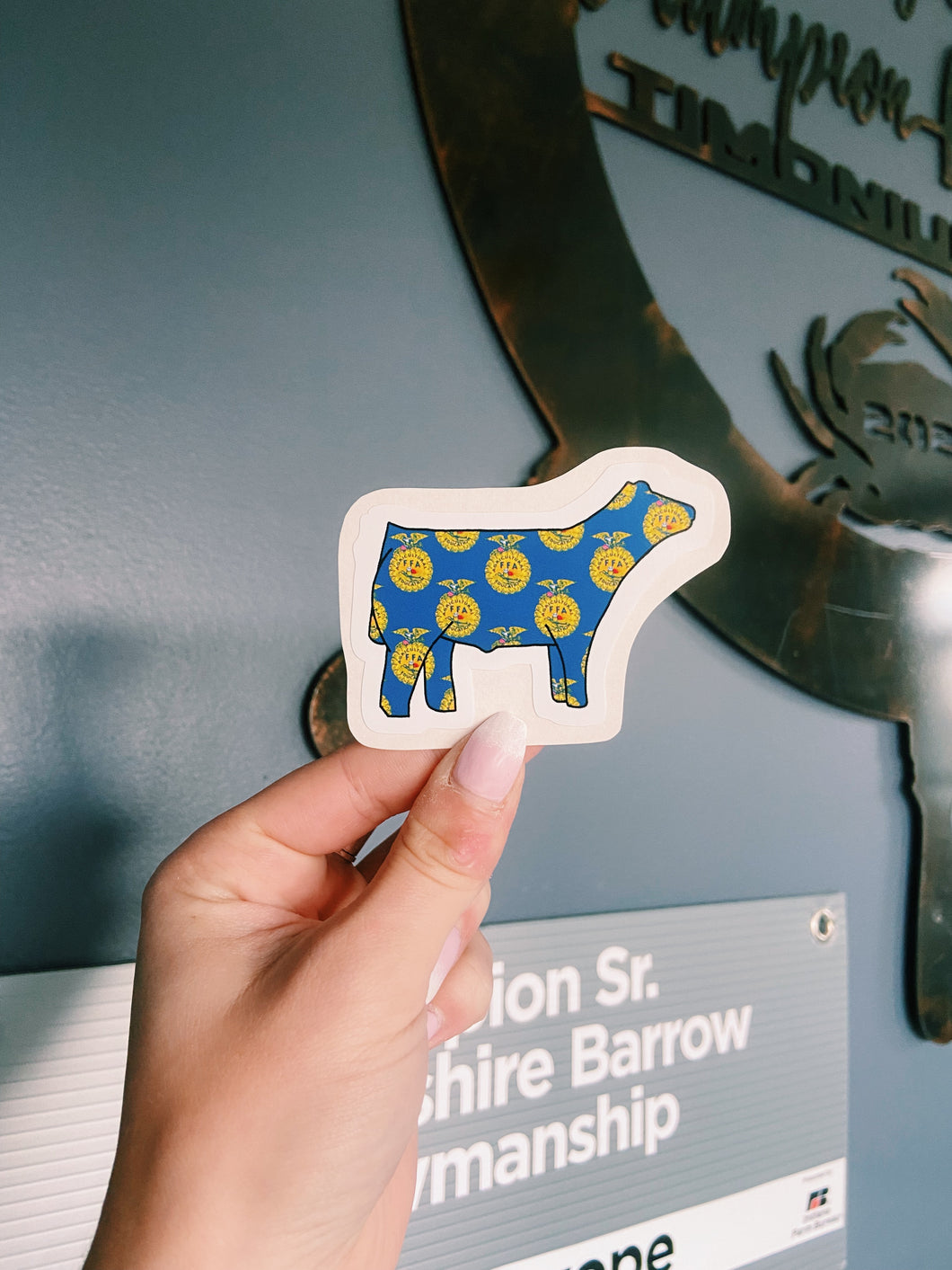 FFA Cow Sticker
