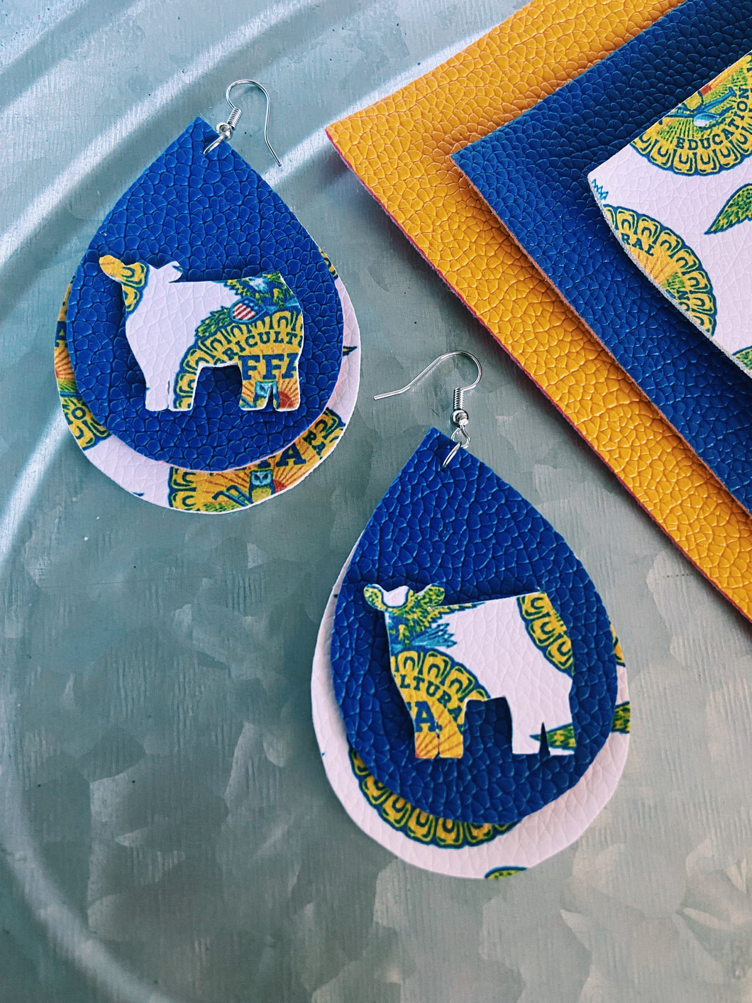 FFA Cow Earrings
