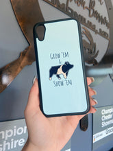 Load image into Gallery viewer, Grow ‘Em &amp; Show ‘Em Light Blue Pig Phone Cases
