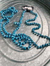 Load image into Gallery viewer, Medium Blue/Teal Beaded Necklace
