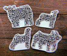 Load image into Gallery viewer, Small Black, Grey, &amp; White Cheetah Print Decals
