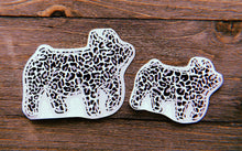 Load image into Gallery viewer, Small Black, Grey, &amp; White Cheetah Print Decals
