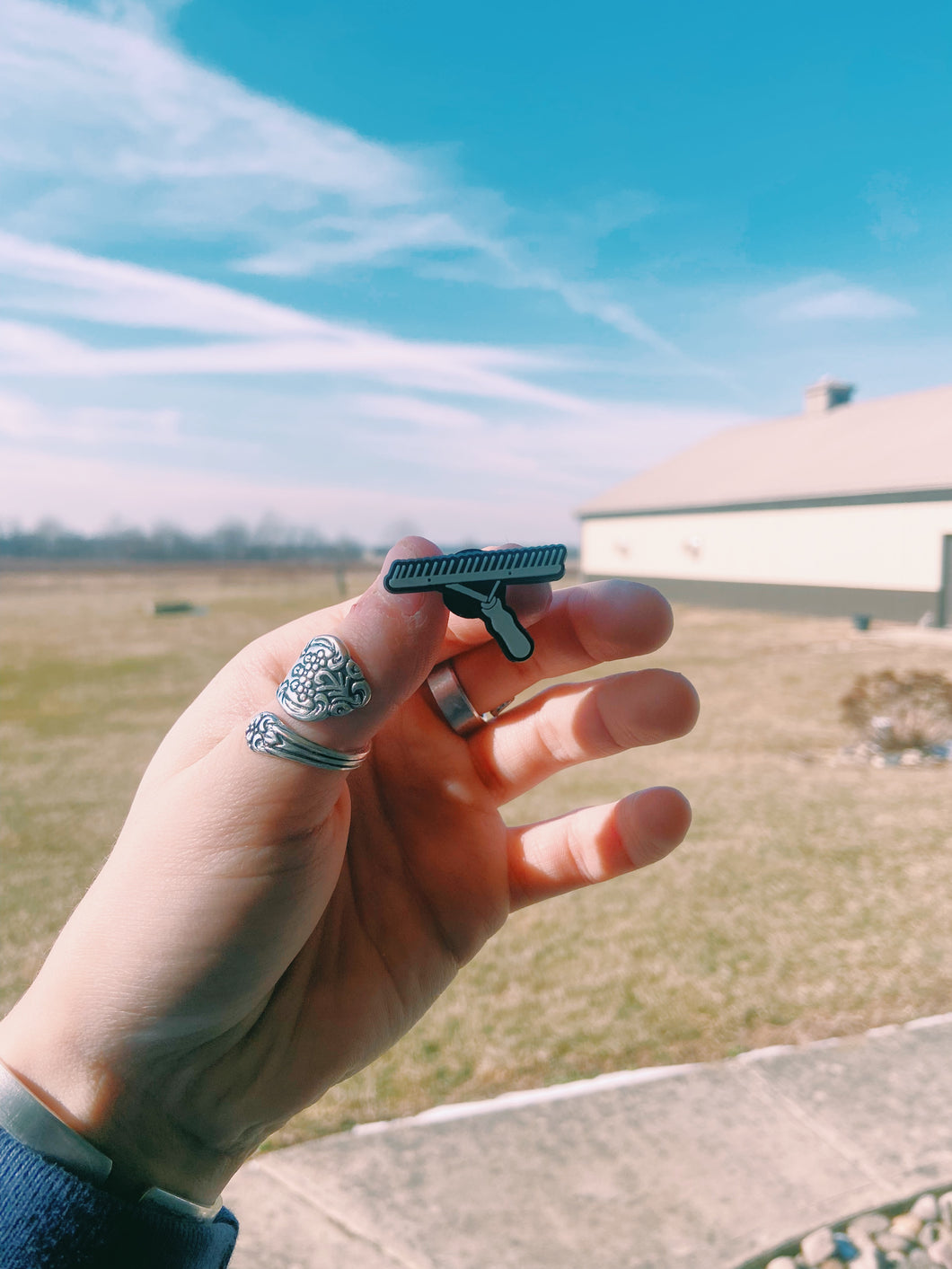 Cattle Comb Croc Charms