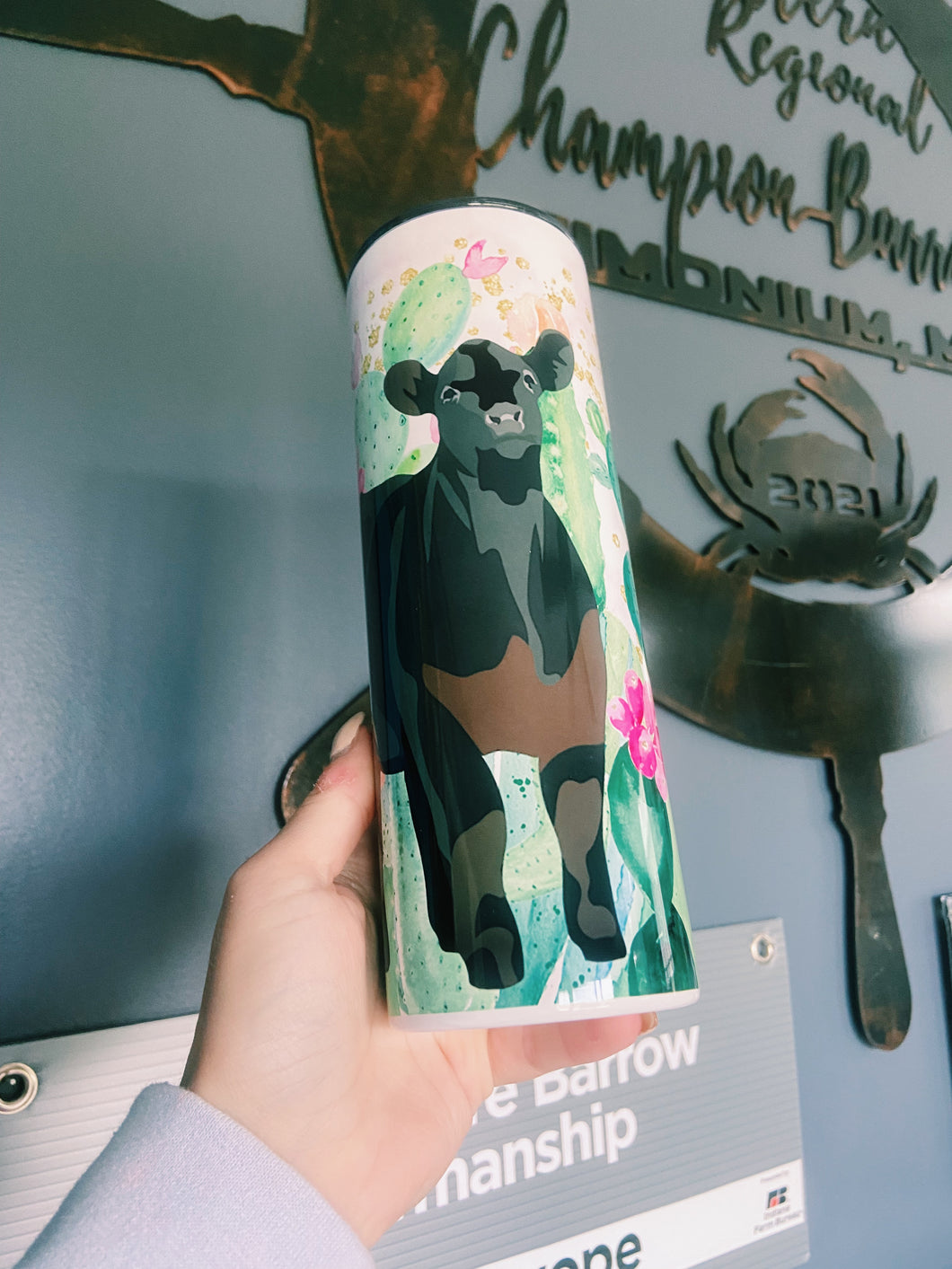 Cactus Cow Tumbler