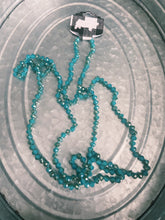 Load image into Gallery viewer, Teal &amp; Gold Beaded Necklace
