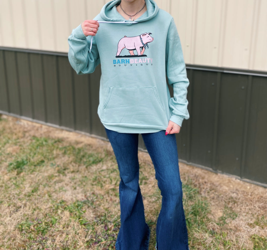 Barn Beauty Boutique Light Teal/Green Sweatshirt