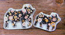 Load image into Gallery viewer, Dark Grey/Black Floral Decals
