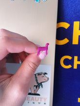 Load image into Gallery viewer, Magenta/Purple Lamb Clay Stud Earrings
