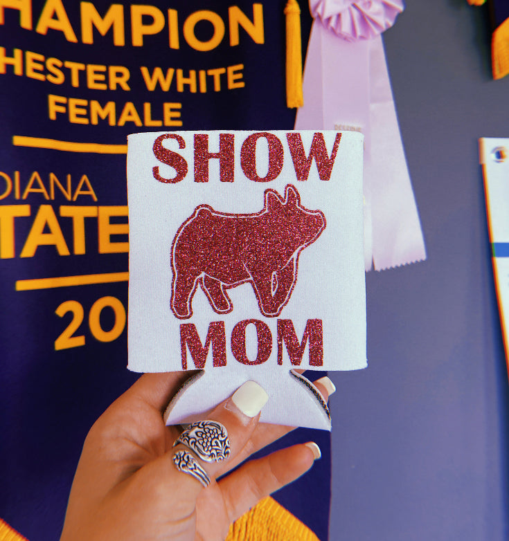 Pig Show Mom Koozie