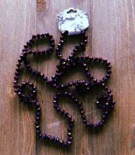 Load image into Gallery viewer, Dark Purple Beaded Necklace
