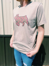 Load image into Gallery viewer, Lightning Bolt Cheetah Pig T-Shirt
