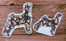 Load image into Gallery viewer, Dark Grey/Black Floral Decals
