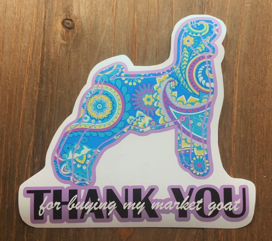 Buyer’s Thank You Goat Sticker