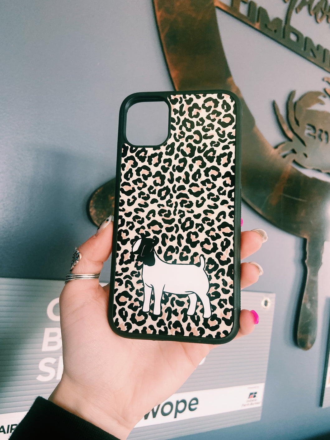 Cheetah Print Goat iPhone 11 Case