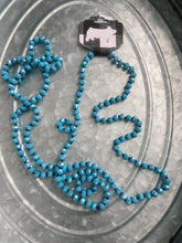 Load image into Gallery viewer, Medium Blue/Teal Beaded Necklace
