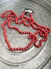 Load image into Gallery viewer, Salmon Orange Beaded Necklace
