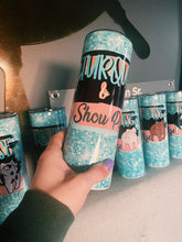 Load image into Gallery viewer, Turquoise &amp; Show Pigs Tumblers
