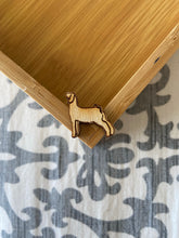 Load image into Gallery viewer, Natural Goat Wooden Stud Earrings
