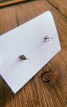 Load image into Gallery viewer, Black &amp; White Cheetah Print Pig Stud Earrings
