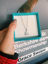 Load image into Gallery viewer, Arrow Pig Ear Tag Necklace

