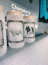 Load image into Gallery viewer, Pig Frosted Glass Jar Tumblers
